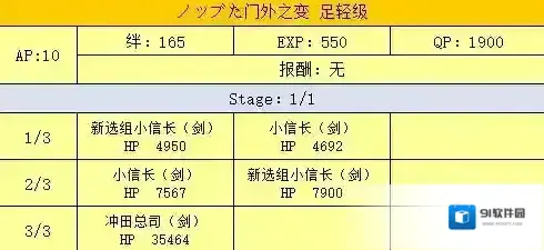FGO门外之变足轻级配置攻略 明治维新势力战配置掉落一览