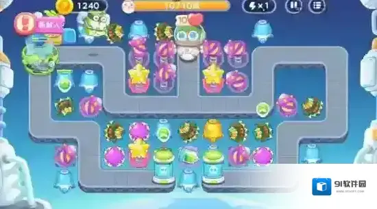 保卫萝卜4太空穿越第20关建造