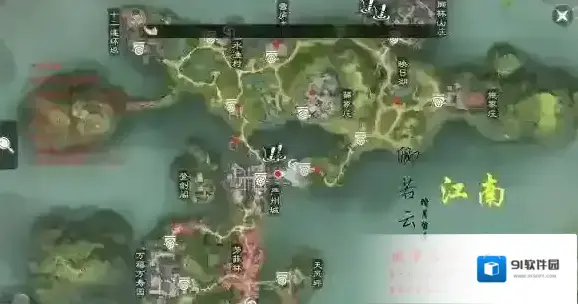 一梦江湖地图