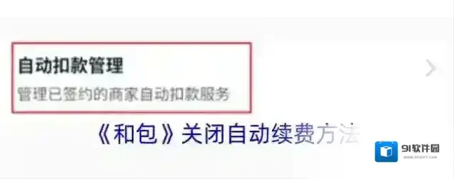 和包支付自动续费