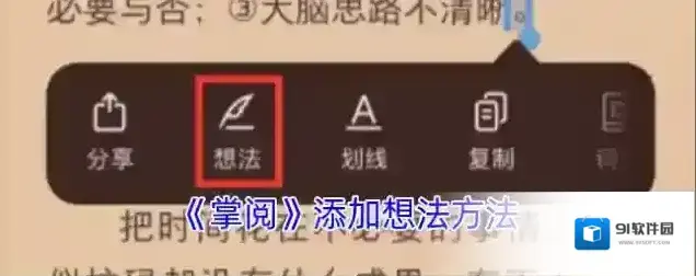 掌阅想法