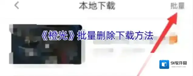 橙光阅读器批量删除
