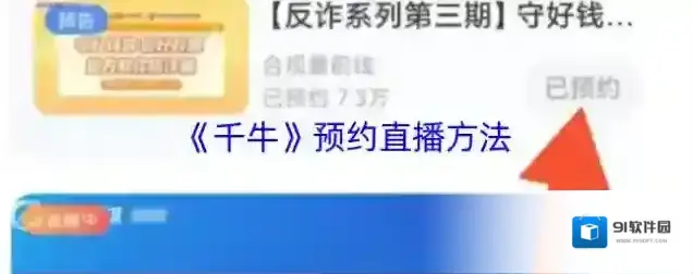 千牛预约