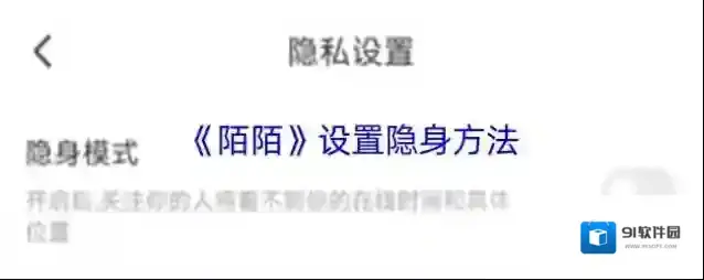 陌陌隐身