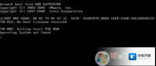 电脑开机无法进入系统提示EXITING INTEL PXE ROM