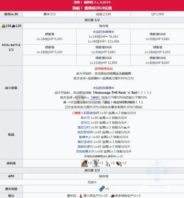 命运冠位指定通关