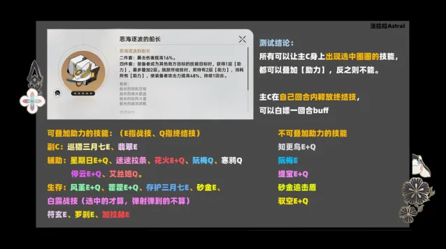 《崩坏星穹铁道》船长四件套生效技能指南