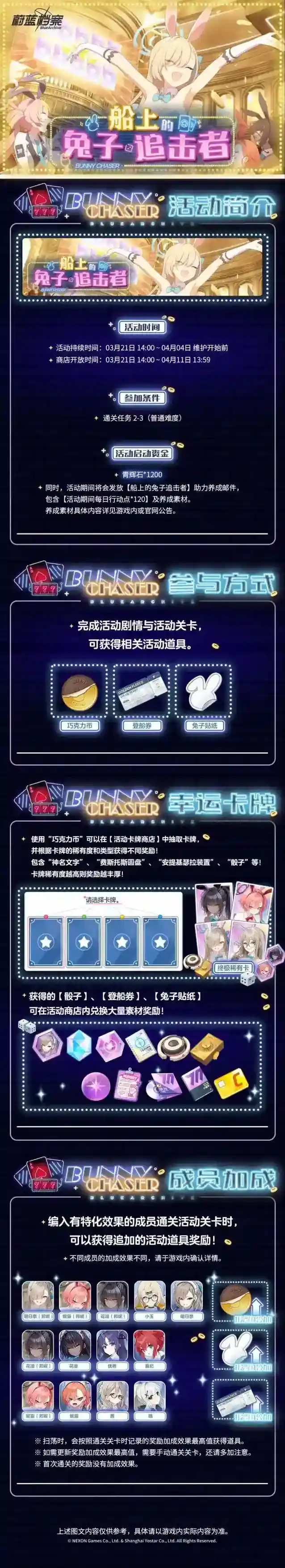 蔚蓝档案  限时活动《船上的兔子追击者》活动指南