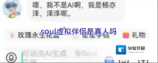 soul虚拟伴侣是真人吗