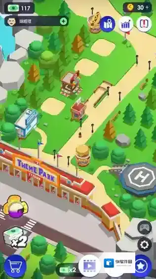 闲置主题公园大亨游客