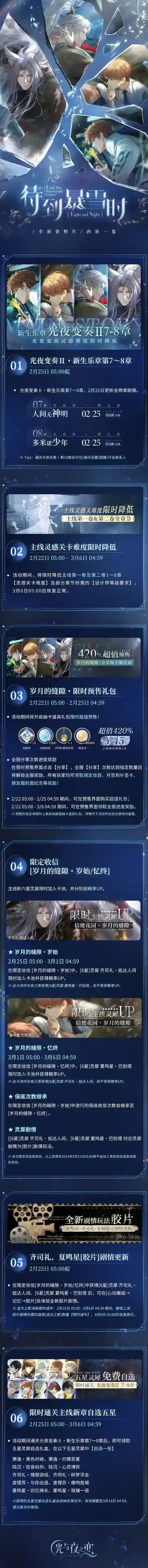 光与夜之恋待到暴雪时 | 资料片更新内容一览