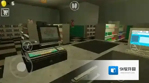 夜间伪人超市氛围