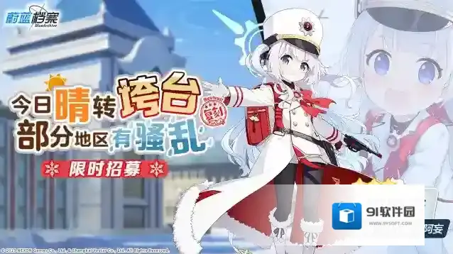 蔚蓝档案  限时复刻招募【今日晴转垮台，部分地区有骚乱】即将开启！