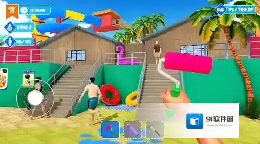 水上乐园模拟器游客