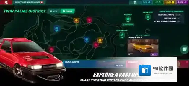 静态换挡赛车车辆