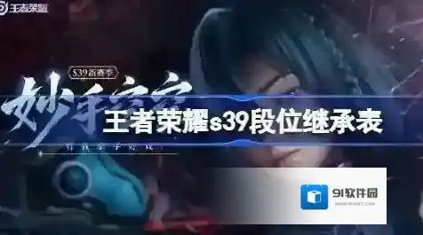 王者荣耀s39段位继承规则是什么 王者荣耀s39赛季段位继承表