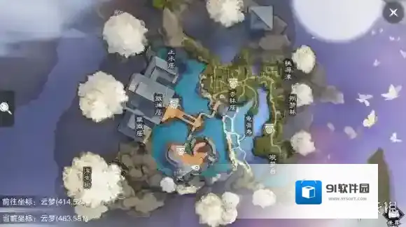 楚留香手游云梦残帖书箱地点 云梦残帖书箱地点坐标