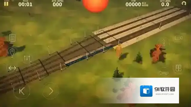 电动火车模拟器游玩