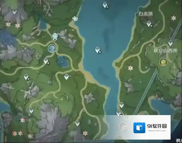 原神,泡泡桔,泡泡桔采集,泡泡桔路线