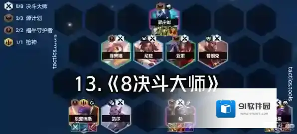 云顶之弈s8决斗大师阵容搭配攻略