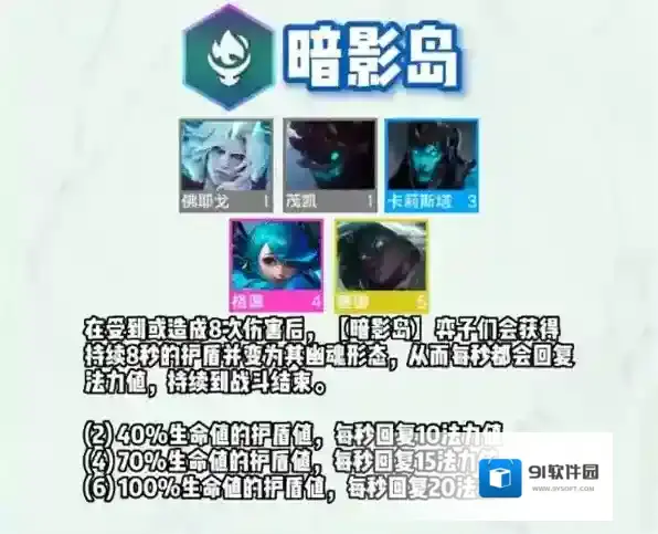 云顶之弈s9暗影岛羁绊怎么样