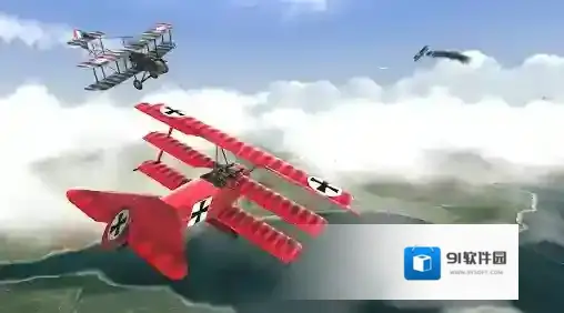 空战战机飞行员先锋飞行