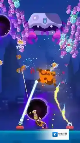 黑衣人防御陨石