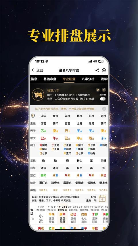 诸葛八字排盘app应用截图3