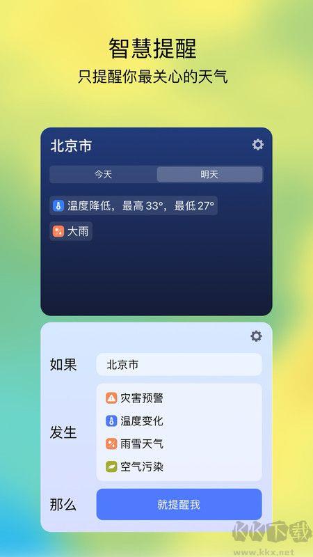 和风天气预报app去广告版手游截图1