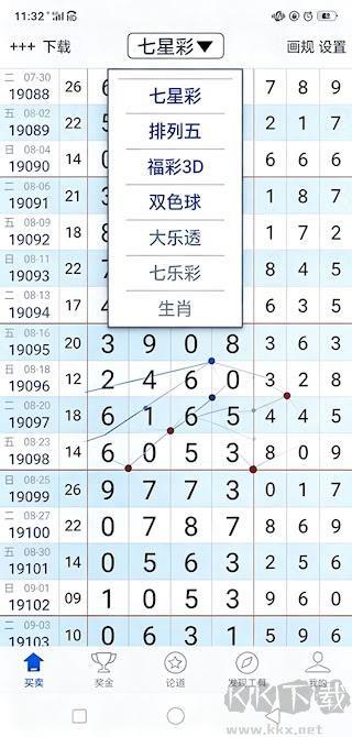 够力七星彩奖表(老版)旧版本