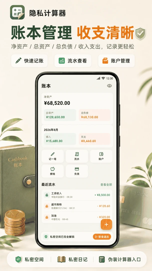 隐藏计算器Cyber应用隐藏最新手机版应用截图1