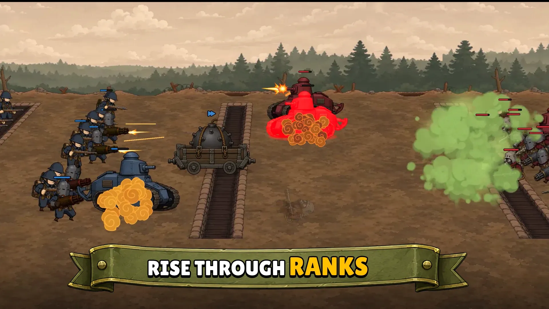 堑壕战PVP(策略战争游戏)手游截图2