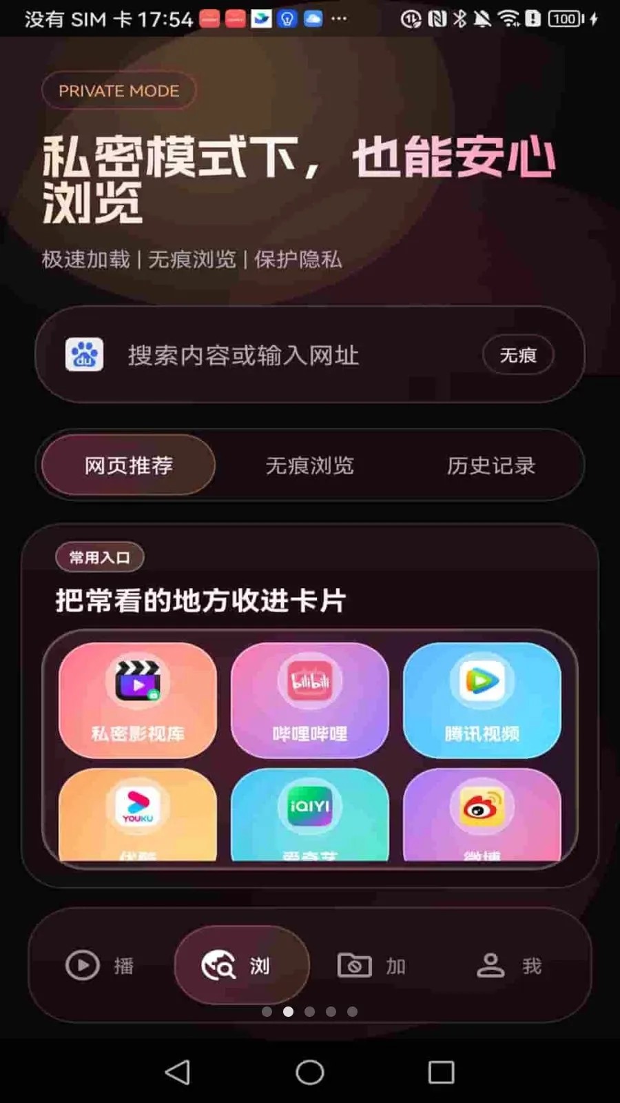 密仓隐私浏览器2026最新版本应用截图4