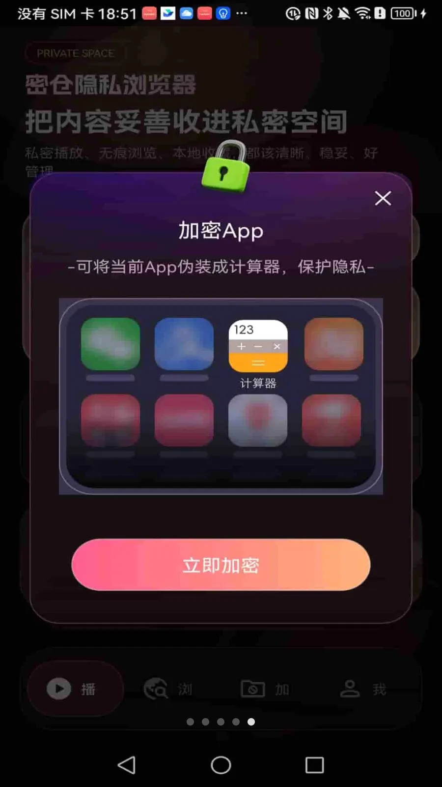 密仓隐私浏览器2026最新版本应用截图1