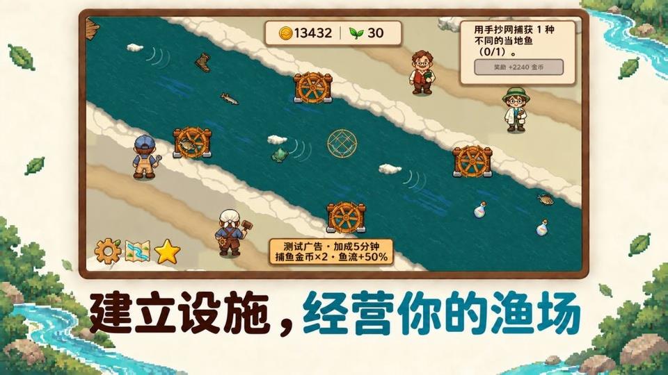 溪流渔场手游截图2