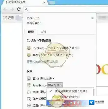 谷歌浏览器选项