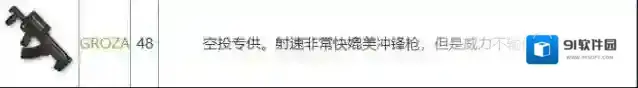和平精英空投武器数值分析