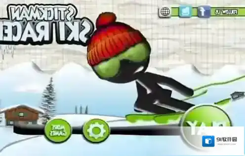 火柴人竞速滑雪游戏