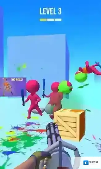 彩弹射击3D玩家