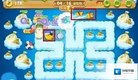 保卫萝卜2.第51关利用