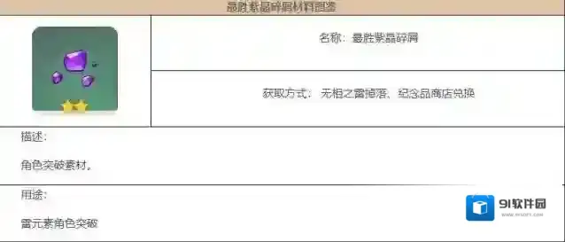 原神最胜紫晶碎屑怎么获得?原神最胜紫晶碎屑作用介绍