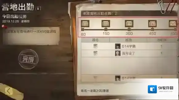 明日之后出勤
