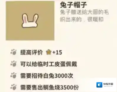 动物餐厅兔子帽子怎么解锁 帽子获取方法攻略